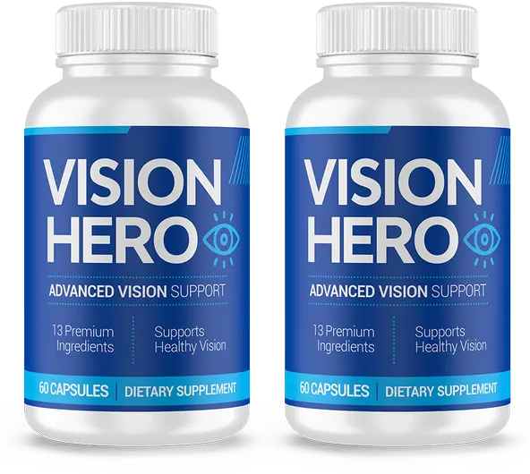Vision Hero supplement jar
